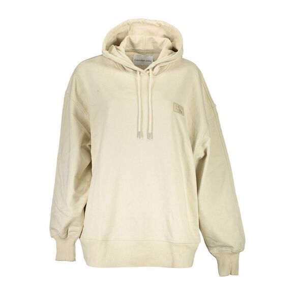 Calvin Klein Beige Recycled Cotton Women Women's Hoodie